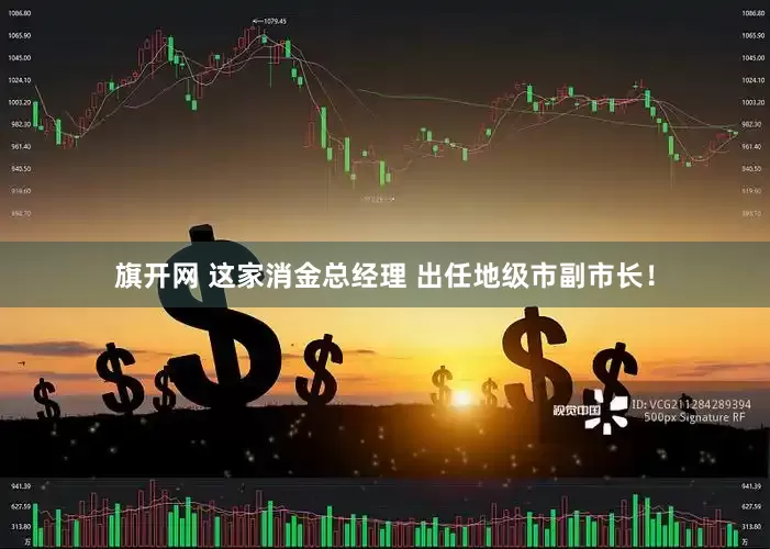 旗开网 这家消金总经理 出任地级市副市长！